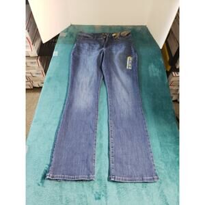 Lee Riders Jeans Size 12 Womens Blue Stretch Pants Denim Mid Rise Bootcut NWT